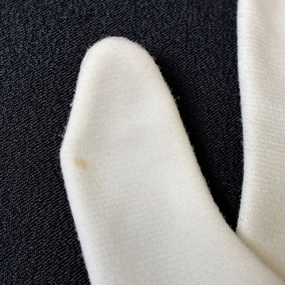 1950s Kingsley Embroidered Ivory Evening Gloves Sz 7.5 W Germany Coquette Formal